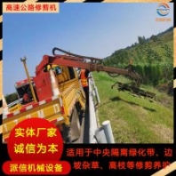 大型車載高速公路修剪機 路肩邊斜坡灌木用修剪機 折臂式紫穗槐修剪機