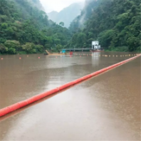 綠水河漂浮垃圾攔漂截污帶樹枝灌木攔截網(wǎng)浮排