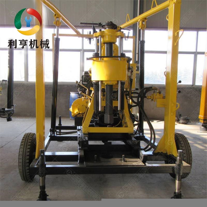 小型輪式水井鉆機(jī)LH-130X液壓巖芯鉆機(jī)廠家直銷
