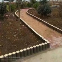 水泥仿木樁樹(shù)墩 混凝土樹(shù)樁石草坪圍欄生產(chǎn)廠家