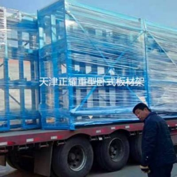重型鋼板貨架 抽屜式貨架設(shè)計(jì) 行車吸盤存取操作 切割機(jī)方便安全