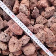 圓形火山巖 紅色火山巖 仙人掌景觀用紅色火山石