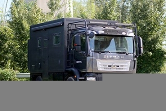 重汽汕德卡汕德卡房車,便宜重汽汕德卡越野房車價格