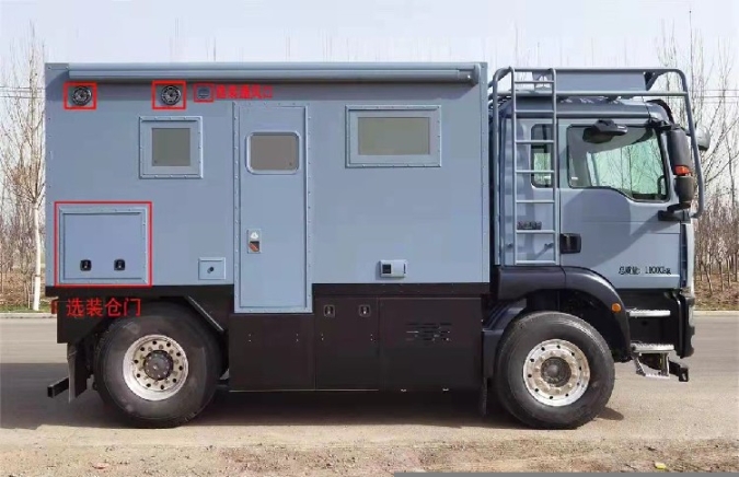 多功能重汽汕德卡越野房車廠家,汕德卡越野房車
