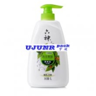 六神沐浴液瓶雙側(cè)面貼標(biāo)機(jī)