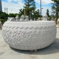 廠家供應假山石缸 園林庭院花崗巖魚缸流水擺件雕塑