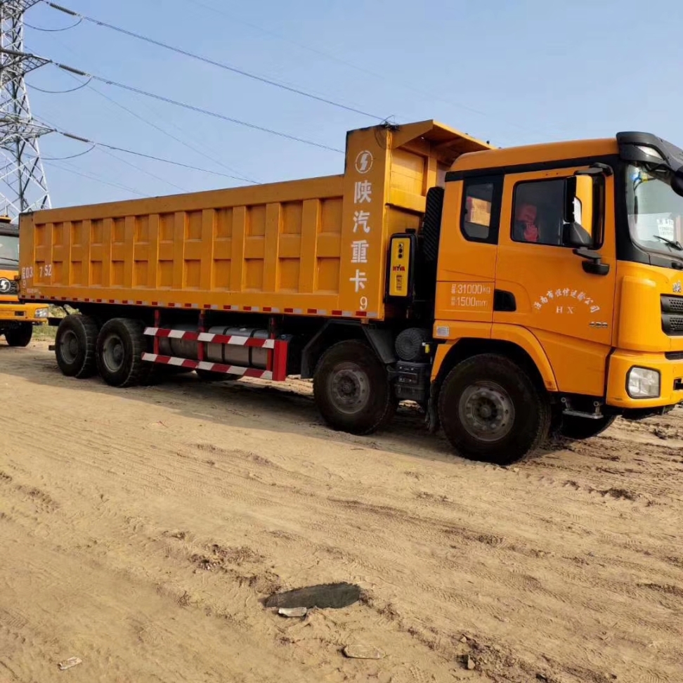 二手陜汽重卡德龍X3000自卸車超強(qiáng)版430馬力8×48.6米自卸車